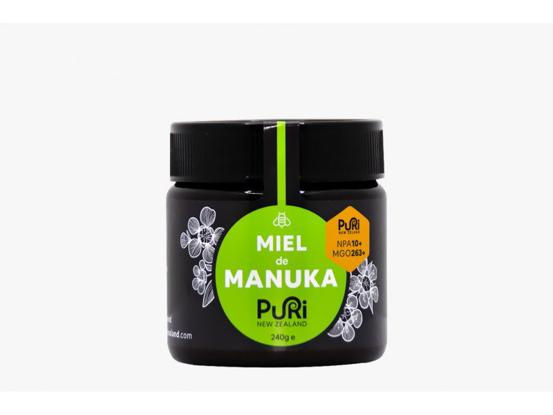 Miel de Manuka - NPA 10+ MGO 263+ Puri - 240g - Nouvelle-Zélande Miel de Manuka - NPA 10+ MGO 263+ Puri - 240g - Nouvelle-Zélande