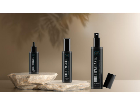 Huile d'Argan de beauté du Maroc- Naturelle - Bio - Packaging Waterproof