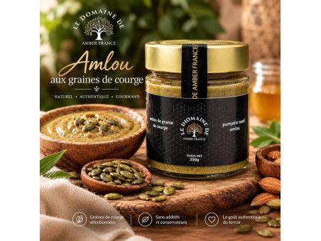 Amlou aux Graines de Courges du Maroc 250g (Huile d'Olive, Courges)